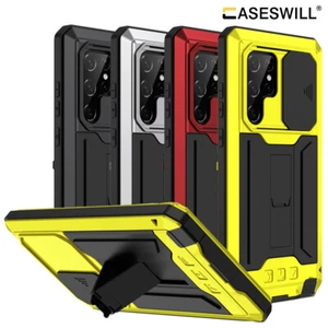 Für Samsung Galaxy S25 Edge S24 S23 S22 Ultra Aluminium Metall Ständer Hülle Cover - Bild 1 von 44