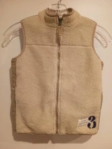 Baby Gap Sz 5 Tan Sherpa vest ~Quilted Inside -Sharp-Looking - Picture 1 of 4