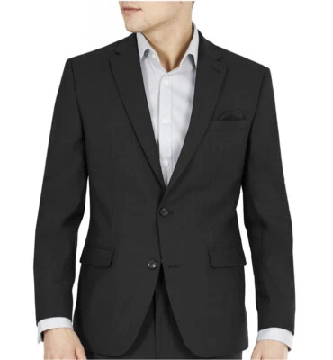 bar III Men Slim Fit Notched Two-buttons Separate Suit Jacket Black 40L $450 New - Image 1 of 4