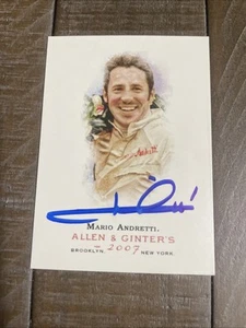 Mario Andretti Signed 2007 Topps Allen & Ginter Card # 19-No COA - Picture 1 of 2