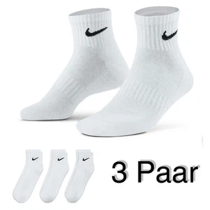 3X Nike Everyday Men's Cushioned Crew Socks Sport Tennis 46 47 48 49 50 - Picture 1 of 4