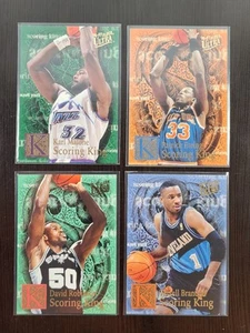 (4) Lot 1996-97 Ultra Scoring King Rare Inserts SSP Set Kings Malone Ewing Stars - Picture 1 of 2