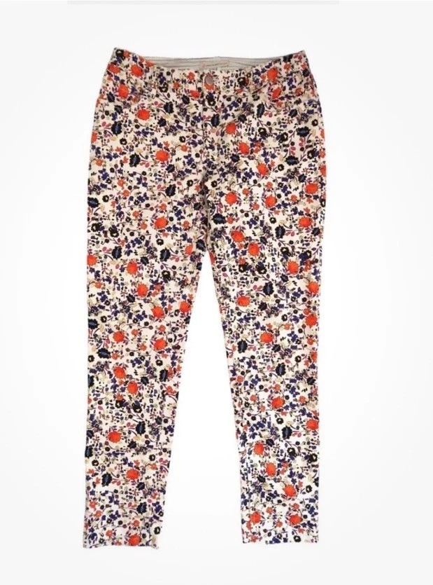 PAUL & JOE BROTHER Vaqueros Estampado Floral FR 42 US 8 Elástico Ligero Foto 1 de 4