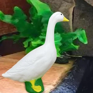 Goose Statue White Goose Figurine for Garden Living Room Business Openings - Picture 1 of 5