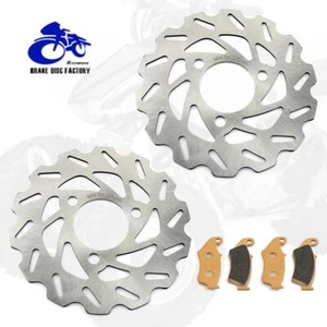 2006-2014 For Honda TRX450ER TRX450R 2X4 2004-2009 Front Brake Disc Rotors Pads - Picture 1 of 12