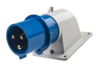 Ilme PE3263SI Panel mounted appliance inlet 32A 230V 3P IP44 - Image 1 of 4