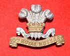 British Army. 10th Royal Hussars Genuine OR’s Victorian Cap Badge