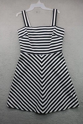 Michael Michael Kors Women's Nautical Blue & White Striped Dress-10 - Image 1 of 4