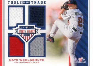 2017 USA Baseball Stars/Stripes Tools of Trade Jerseys #63 Nate Wohlgemuth /199 