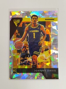 2022-23 Panini Chronicles Draft FLUX FOTL CRACKED ICE PRIZM #3/7 JOHNNY DAVIS