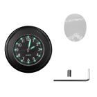 1 Pcs Handlebar Clock Black With Waterproof Rubber Rin Luminous Function