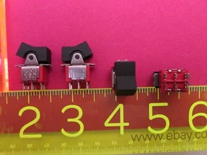 Asasas de soldadura con interruptor basculante en miniatura C&K 7201 DPDT ENCENDIDAS/ENCENDIDAS ¡ENVÍO RÁPIDO! - Imagen 1 de 3