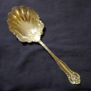 versilberter großer Servierlöffel Wm.Rogers & Sohn YORK 1900 (grober Zustand) - Bild 1 von 11