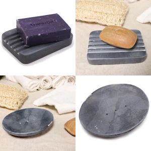 Soapstone Soap Dishes Natural Stone Dish Tray Holder Bath Bathrooms Kitchen - Picture 1 of 21