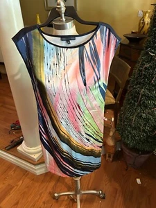 Abito donna Forenza designer casual multicolore senza maniche astratto tg. 0 - Foto 1 di 6