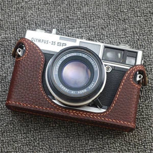 Funper Olympus 35SP Half Case Handmade Genuine Leather Camera Retro Style Cover - Picture 1 of 11