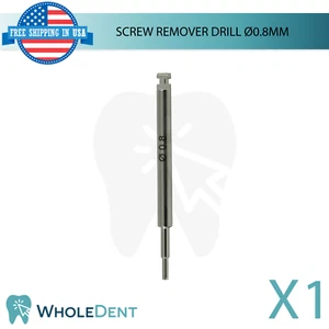 Taladro removedor de tornillos Ø0,8 mm accesorios dentales restauración herramienta de acero inoxidable - Imagen 1 de 3
