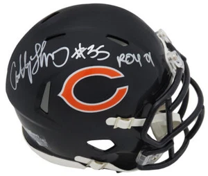 Anthony Thomas Signed Chicago Bears Riddell Speed Mini Helmet w/ROY'01 (SS COA) - Picture 1 of 1