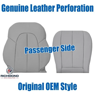 97-03 Benz CLK320 430 - Fundas de asiento completas de cuero genuino del lado del pasajero gris Foto 1 de 4