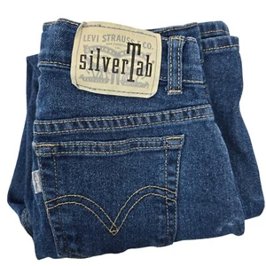 Levis Silvertab Mini Mom Jeans Girls 10 Reg Cotton Blend Mid-Rise Denim - Picture 1 of 10