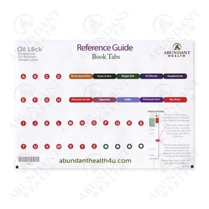 Reference Guide for Using Essential Oils Index Tab Stickers for the LARGER book - Picture 1 of 1
