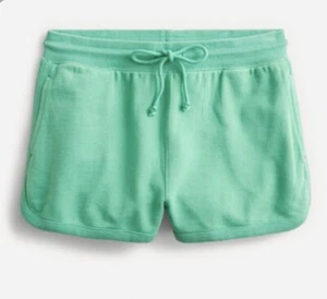 NWT J. Crew University Terry Drawstring Shorts - Classic Green - Size X Large - Picture 1 of 1