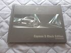 2011 Porsche Cayman S BLACK EDITION Hardcover Brochure Prospekt GERMAN 38 pgs
