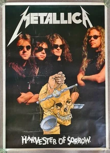Metallica Harvester of Sorrow original 1988 poster metal - Picture 1 of 8