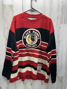 Authentic Chicago Blackhawks Sweater XL Roger Edwards Reebok Vintage Jersey - Picture 1 of 4