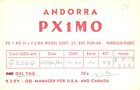 1 x QSL Card Radio Andorra PX1MO c/o Bordeaux 1964 ≠ R1235