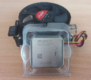 AMD Athlon II ADX2450CK23GM WAEGC AE 1040MPMW 9J83326J00706 with Radiator Cooler - Picture 1 of 14