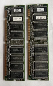 Infineon 256MB SDR 133 16x8 memory cards (2x) for Apple MacPro Desktop Used - Picture 1 of 2