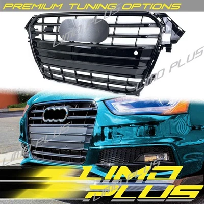 Gloss Black S4 Front Grille for Audi A4 S4 B8.5 2013 2014 2015 2016 Foto 1 de 4