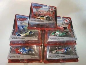 Disney Cars Kmart Exclusive Silver Racer 5er Set Metallic Finish! Neu! - Bild 1 von 2