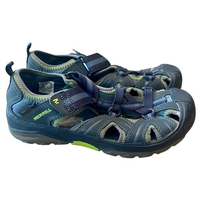 Sandalias Merrell Juveniles Talla 4 M Hidro Senderista Azul Gris Punta Cerrada Ajustables Foto 1 de 4