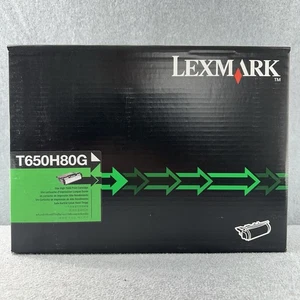 GENUINE OEM Lexmark T650H80G T650 Black High Yield Toner Print Cartridge SEALED - Picture 1 of 7