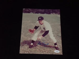 ED LOPAT SIGNED AUTOGRAPHED 8X10 PHOTO 1948-1955 YANKEES (d.1992) JSA CERTIFIED - Picture 1 of 1