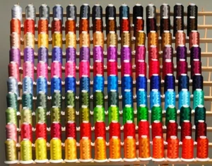 SUPER 185 CONES POLYESTER MACHINE EMBROIDERY THREADS + RACK for BABY LOCK - Picture 1 of 1