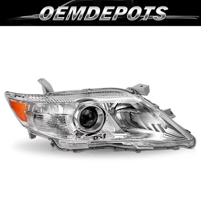 Farol do lado direito do passageiro farol para 2010 2011 Toyota Camry Sedan cromado - Imagem 1 de 4