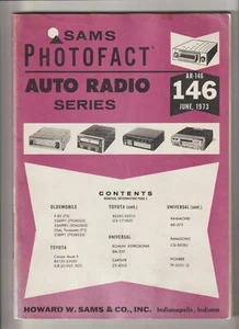 SAMS PHOTOFACT AUTO Radio Series Book Guide with Schematics # 146 June 1973 - Picture 1 of 2
