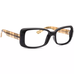 Burberry Sunglasses Frame Only B 4087 3001/8G Black/Plaid Square Italy 54 mm - Picture 1 of 6