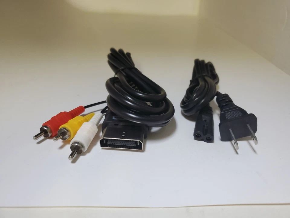 NEW AC Power cord +  AV Audio Video Composite Cable cord For Original First XBOX - Image 1 of 1