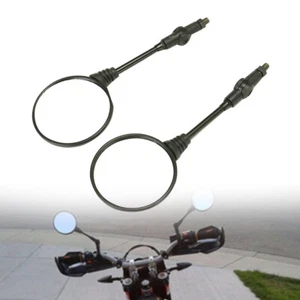Universal 8mm 10mm Rearview Side Mirrors Fit For Kawasaki KLX250S 2009-2014 - Picture 1 of 13