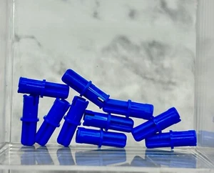 Lego Parts (10) ~ Blue Technic, Axle 1L with Pin with Friction Ridges ~ No 43093 - Picture 1 of 1