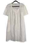 Vintage Willow Creek babcia koszula nocna preria cottagecore biała średnia