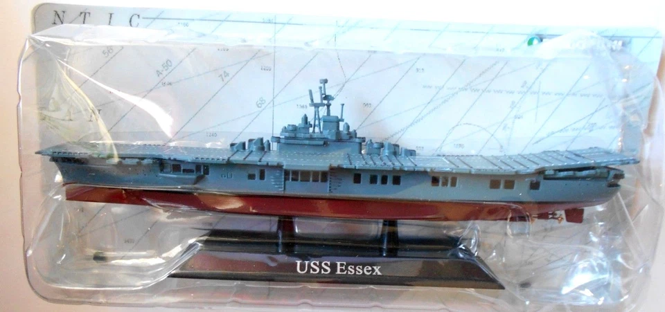  DIE CAST NAVI DA GUERRA  - USS ESSEX - SCALA 1/1250 DEAGOSTINI [6] - Immagine 1 di 1