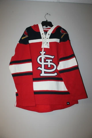 New MLB St. Louis Cardinals old time jersey style mid weight cotton hoodie men M Cover