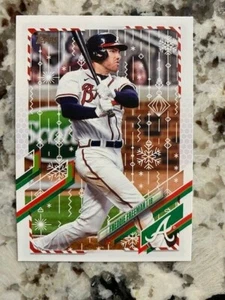 2021 Topps Holiday Edition tarjeta #hw62 Atlanta Braves Freddie Freeman - Imagen 1 de 1