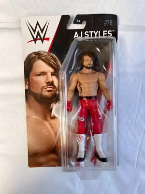 Nuevo en Caja Wwe Aj Styles Mattel Lucha Libre Acción Figura Básico Serie 78 Red - Imagen 1 de 4