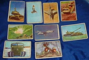Lot/9 Vintage 1954 POWER FOR PEACE CARDS Official Military Photos, Info On Backs - Picture 1 of 7